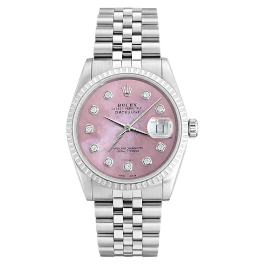 Rolex Datejust  Pink Dial 34mm