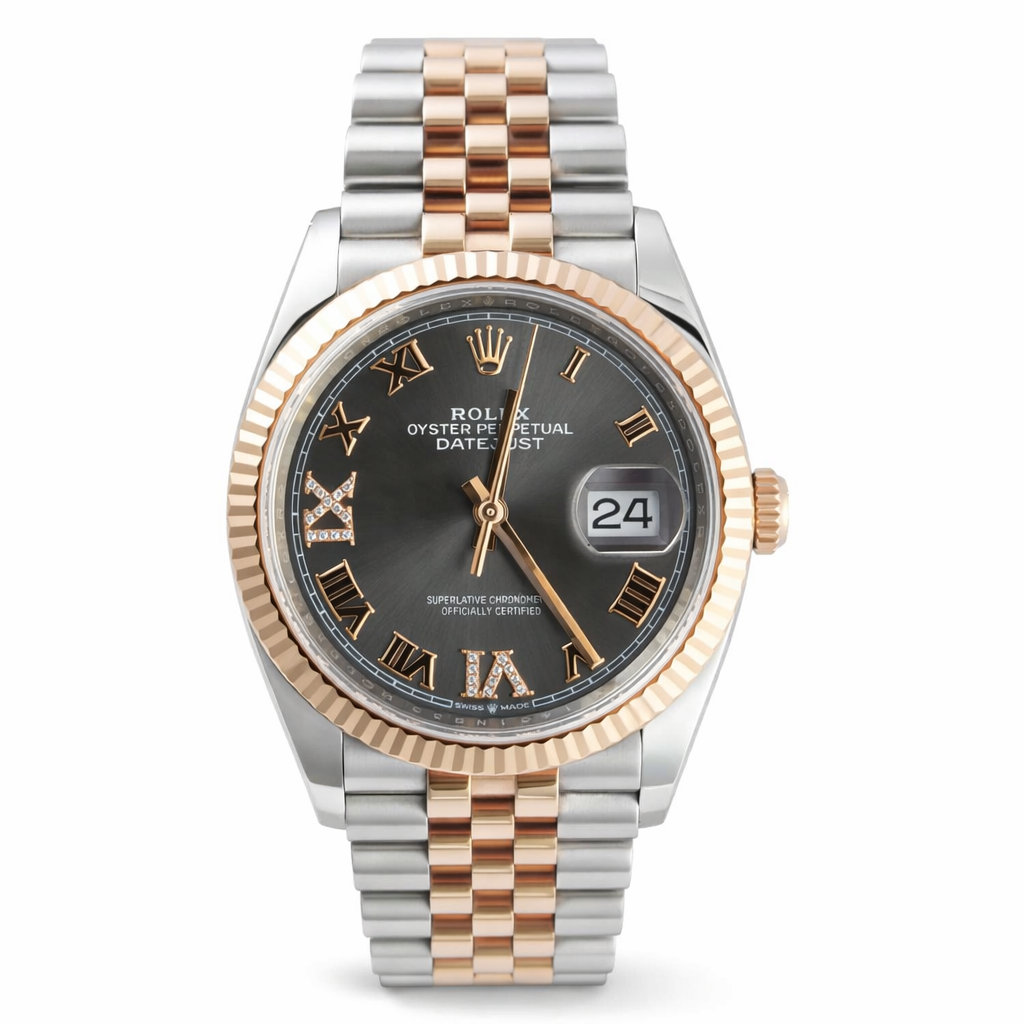 Rolex Oyster Perpetual Two Tone Rose Gold 36mm 126231 w/card - Pre-Owned