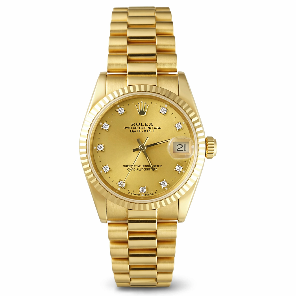 Rolex Datejust President 31 mm oro amarillo - Usado