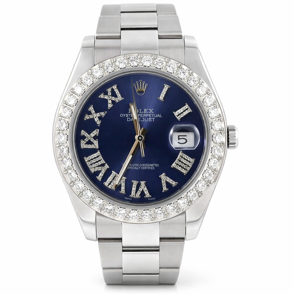 Rolex Datejust II con bisel de diamantes de 40 mm - Usado