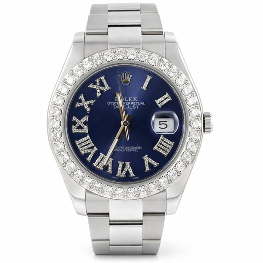 Rolex Datejust II con bisel de diamantes de 40 mm - Usado