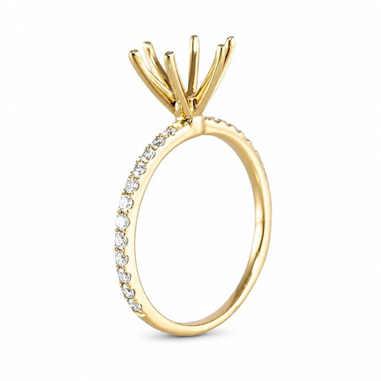 14k Engagement Yellow Gold Ring