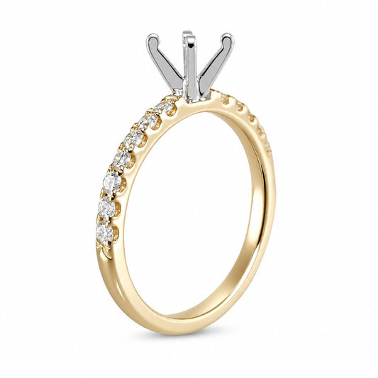 14k Engagement Yellow Gold Ring