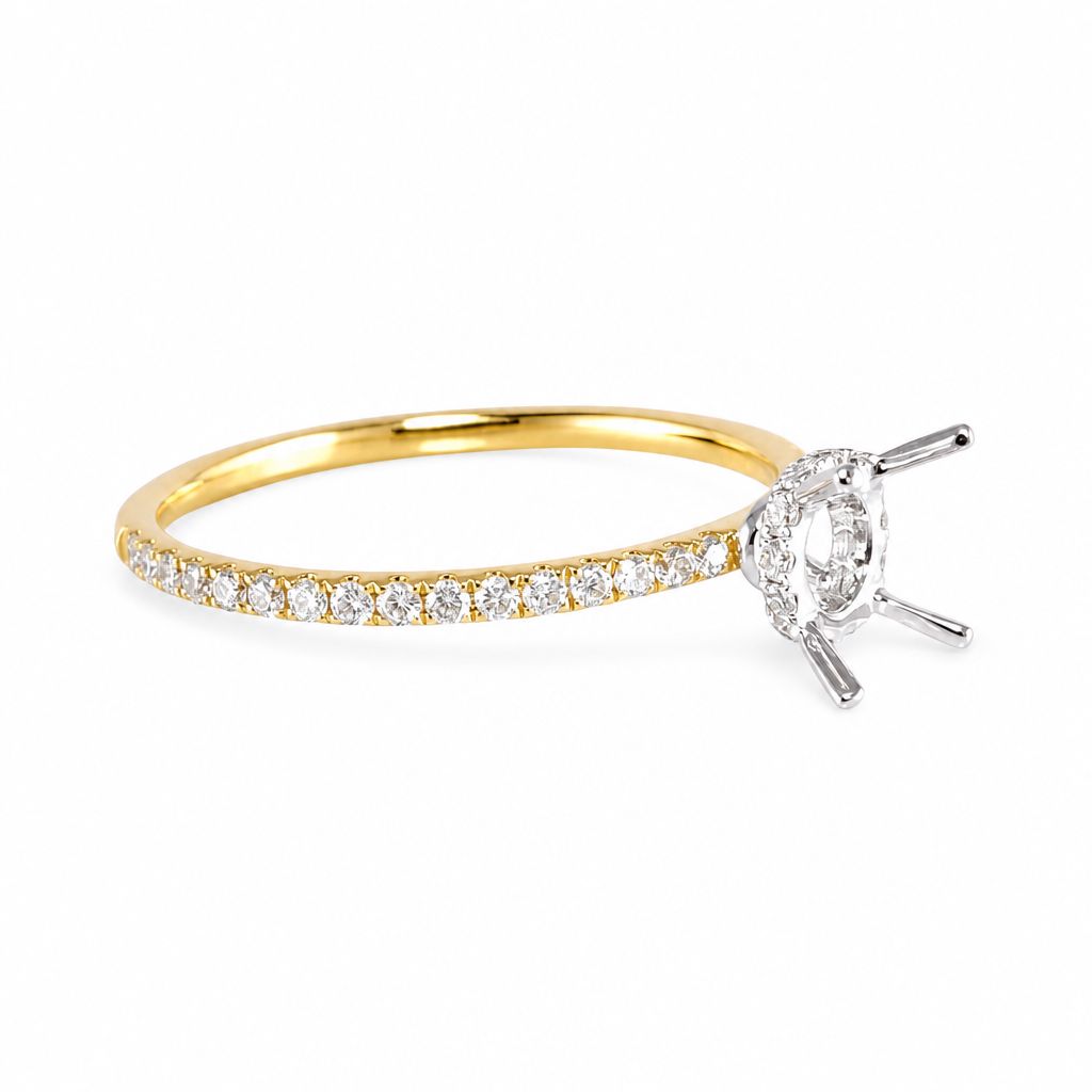 14k Engagement Yellow Gold Ring