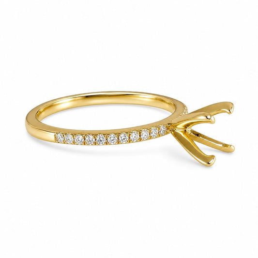 14k Engagement Yellow Gold Ring