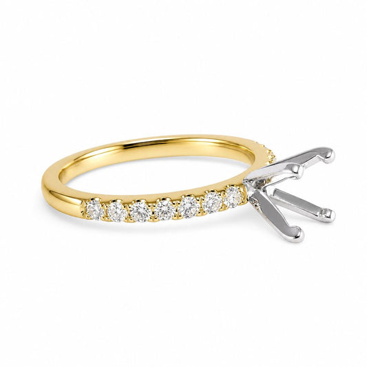 14k Engagement Yellow Gold Ring