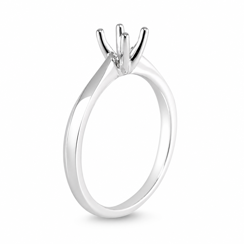 14k Engagement White Gold Ring