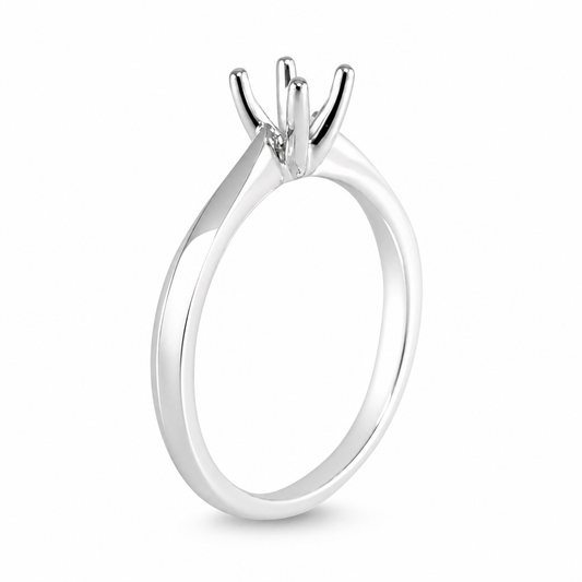 14k Engagement White Gold Ring
