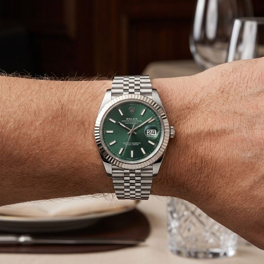 Rolex Jubilee Mint Green Index 41mm 126334 - Pre-Owned