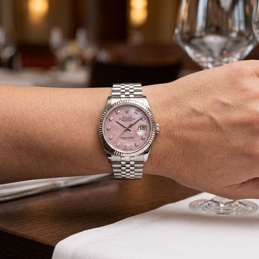 Rolex Datejust  Pink Dial 34mm 16200 - Pre-Owned