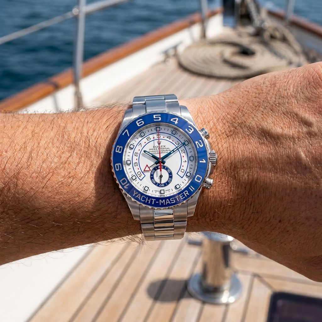 Rolex Yacht-Master de acero inoxidable de 44 mm | Usado