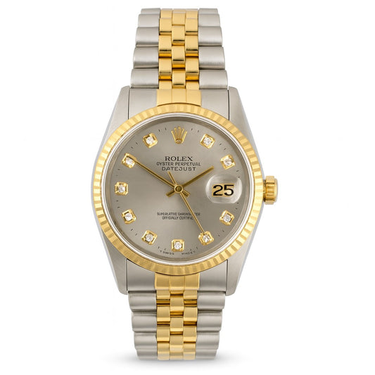 Rolex Datejust Gold 18k Two Tone 36mm 16233 - Pre-Owned