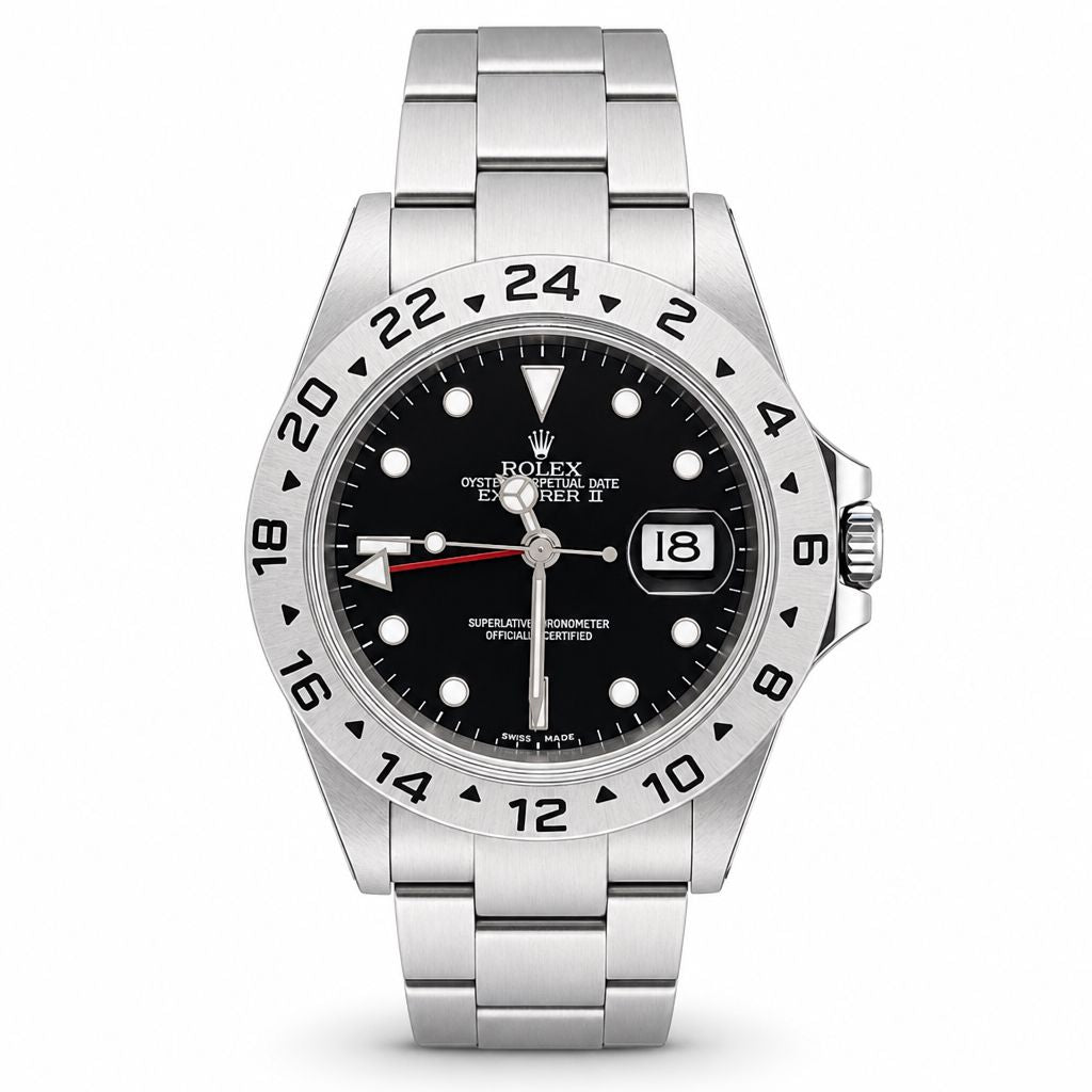 Rolex Explorer II Oytersteel 38mm 16570 - Pre-Owned