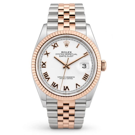 Rolex Datejust 36mm Two Tone Rose Gold 126231 w/card 2021 - Pre-Owned